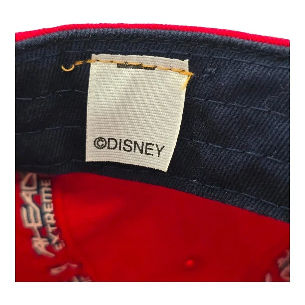 Disney Mickey Mouse Golf Red Baseball Cap Ahead Extreme Fit Red